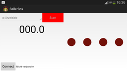 Screenshot der Smartphone-App