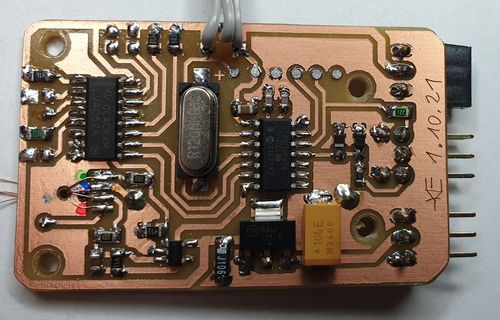 Fertig bestückte Platine Fertig bestückte Platine