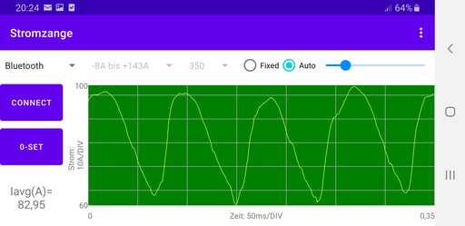 Screenshot der Smartphone-App